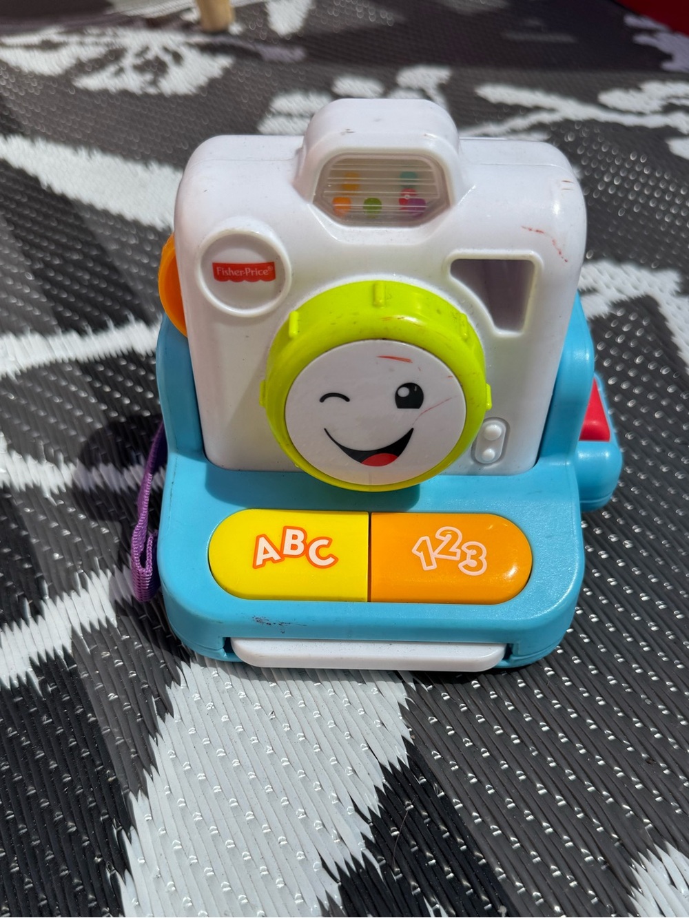 Fisher-Price Blue, White & Yellow Interactive Toy Camera